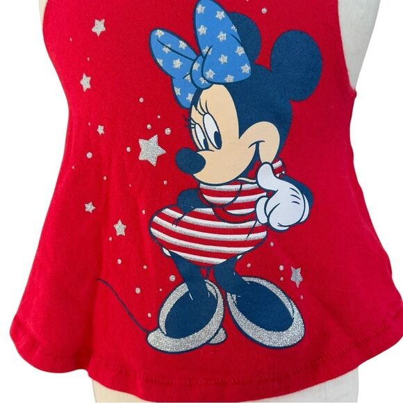 Old Navy Disney Girls Sleeveless Minnie Mouse Bow Shoulder Top. 12-18 Months. - Picture 3 of 7